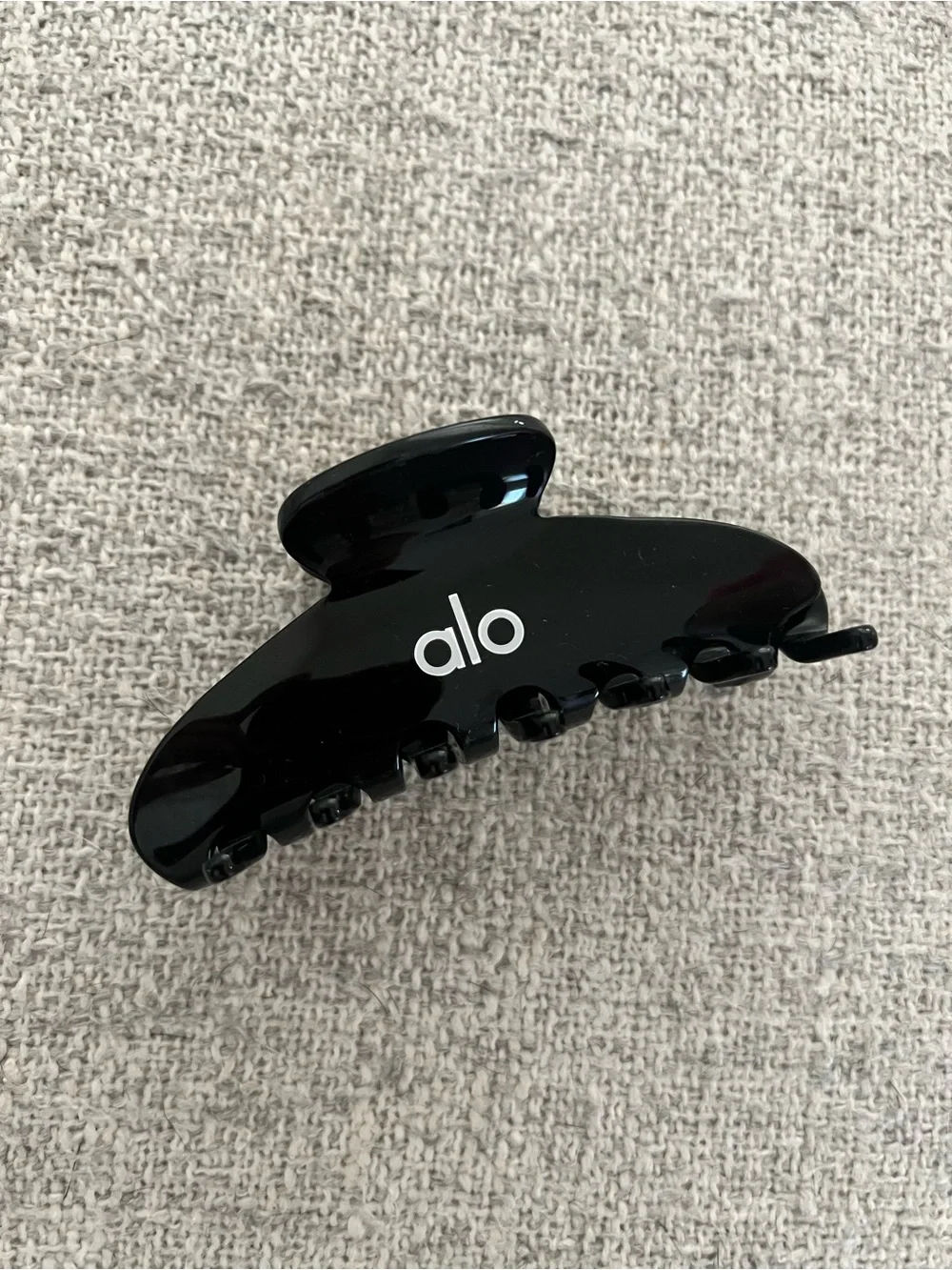 ALO Black Logo Hair Claw Clip